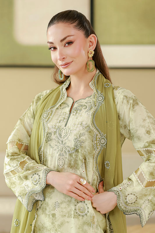 Embroidered Shirt Shalwar Dupatta - 4065