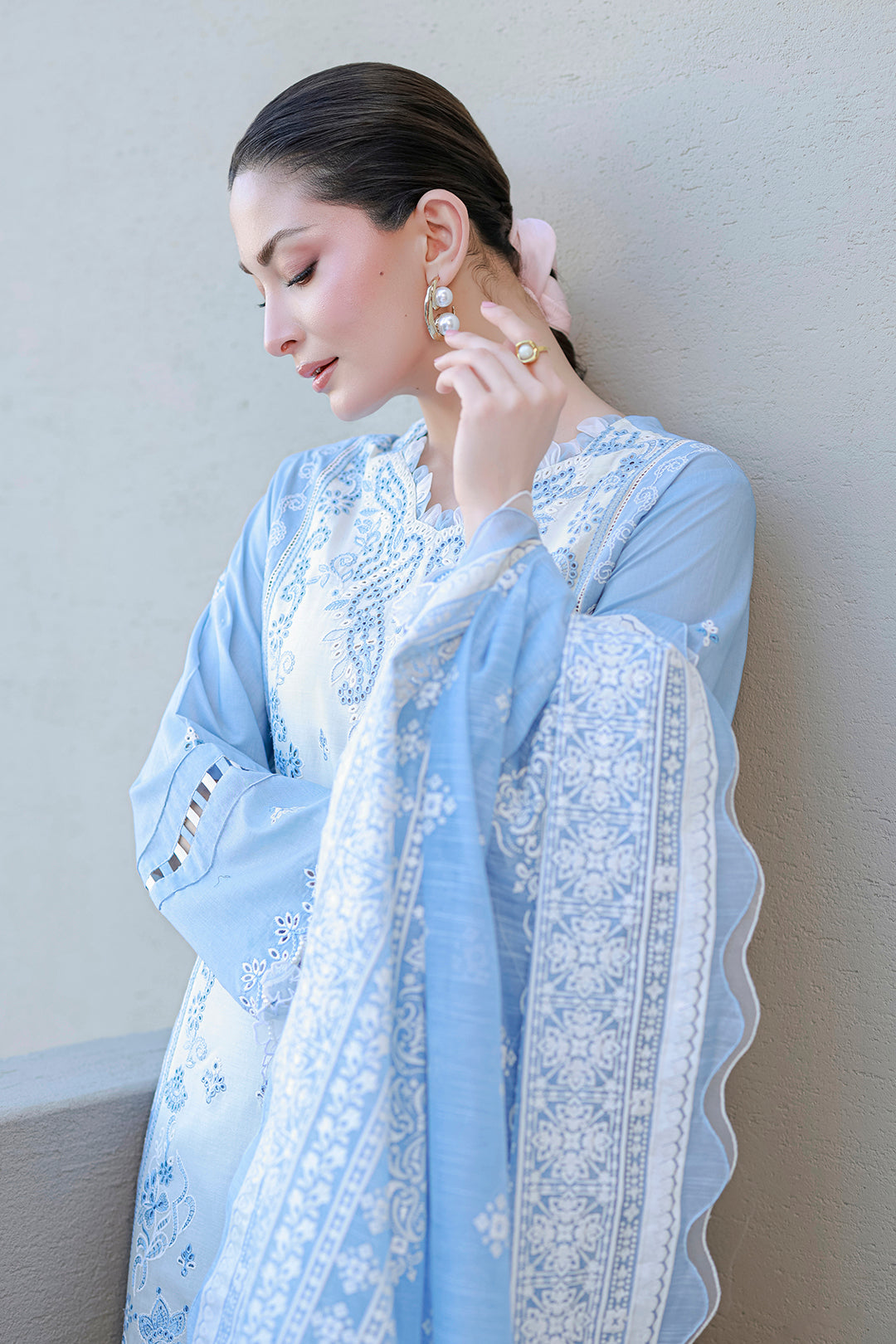 Embroidered Shirt Shalwar Dupatta - 4066