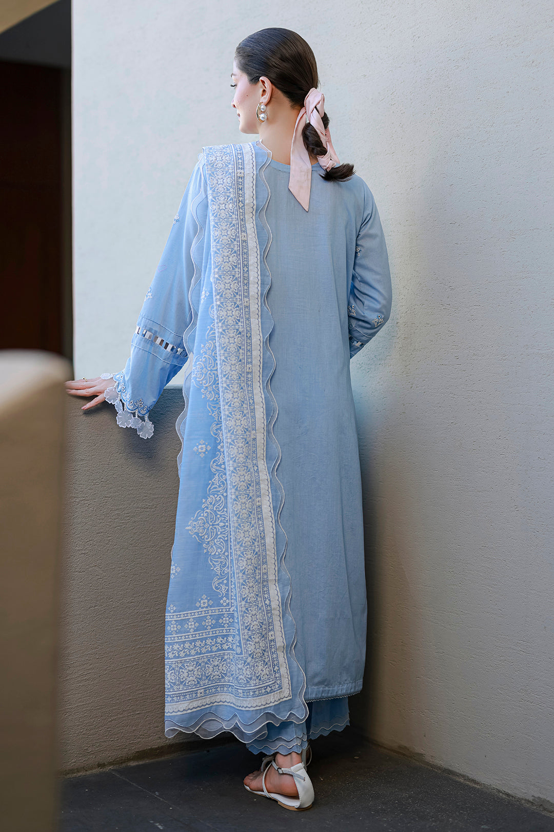 Embroidered Shirt Shalwar Dupatta - 4066