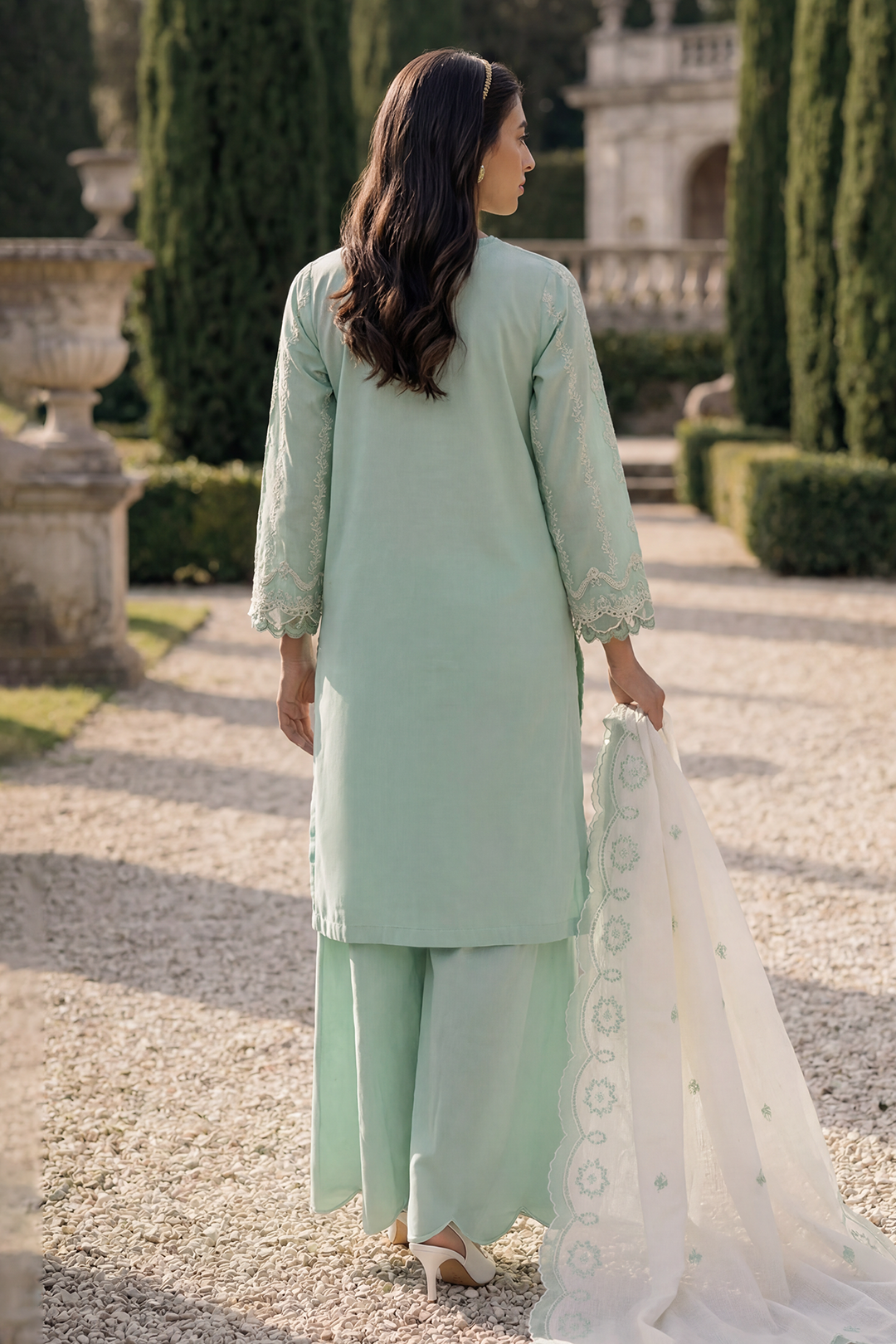 Embroidered Shirt Shalwar Dupatta - 4067