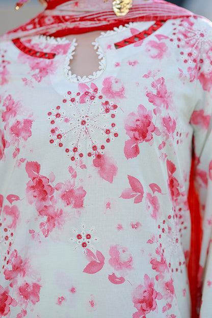 Embroidered Shirt Shalwar Dupatta - 4068