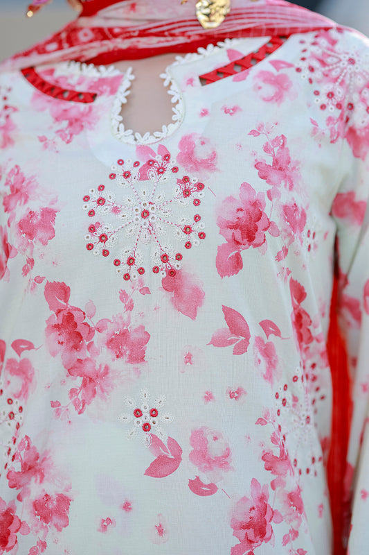 Embroidered Shirt Shalwar Dupatta - 4068