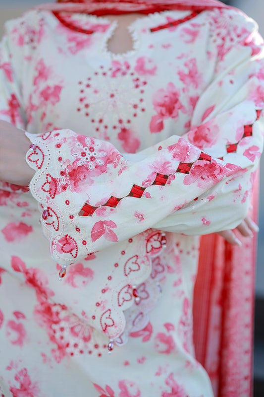 Embroidered Shirt Shalwar Dupatta - 4068