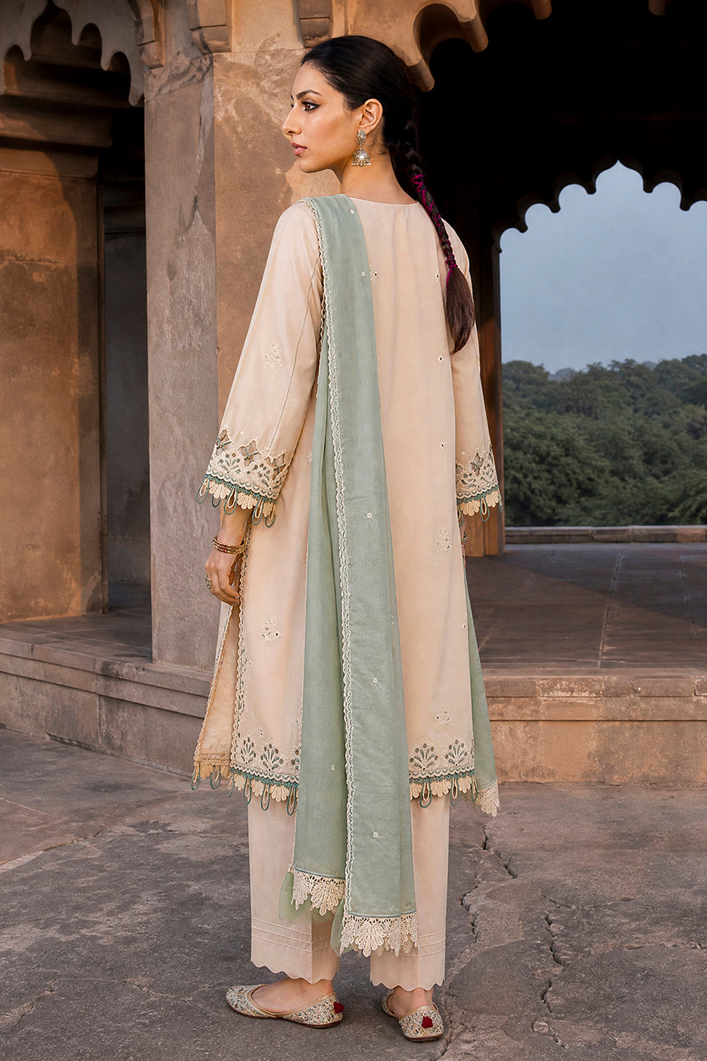 Embroidered Shirt Shalwar Dupatta - 4070