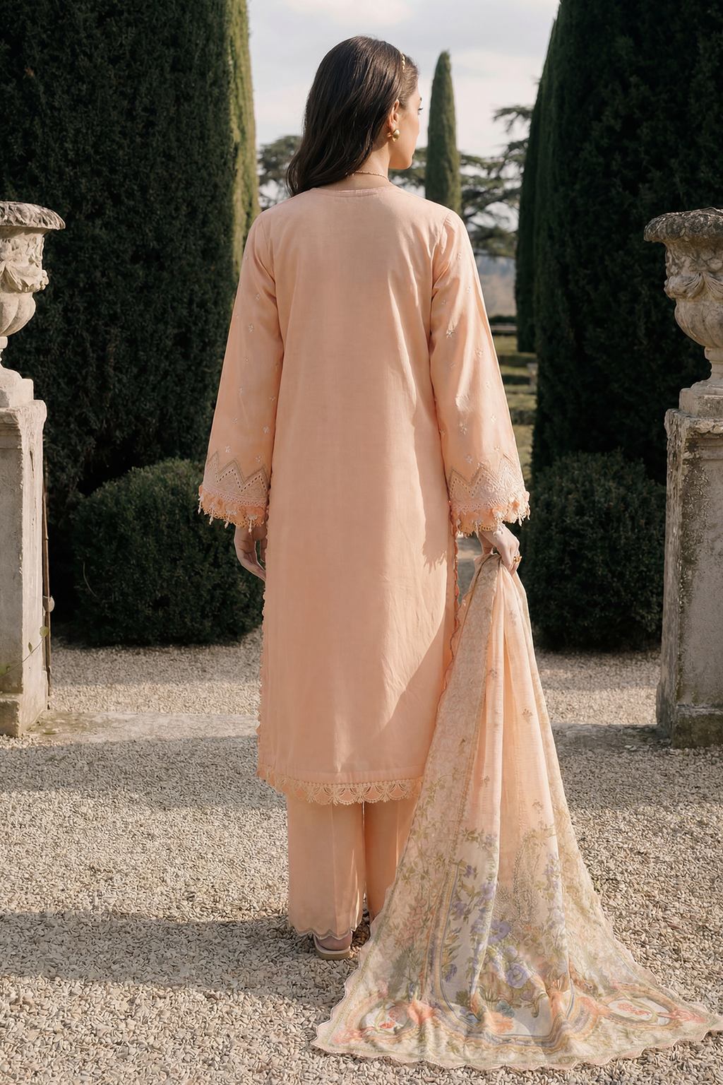 Embroidered Shirt Shalwar Dupatta - 4072