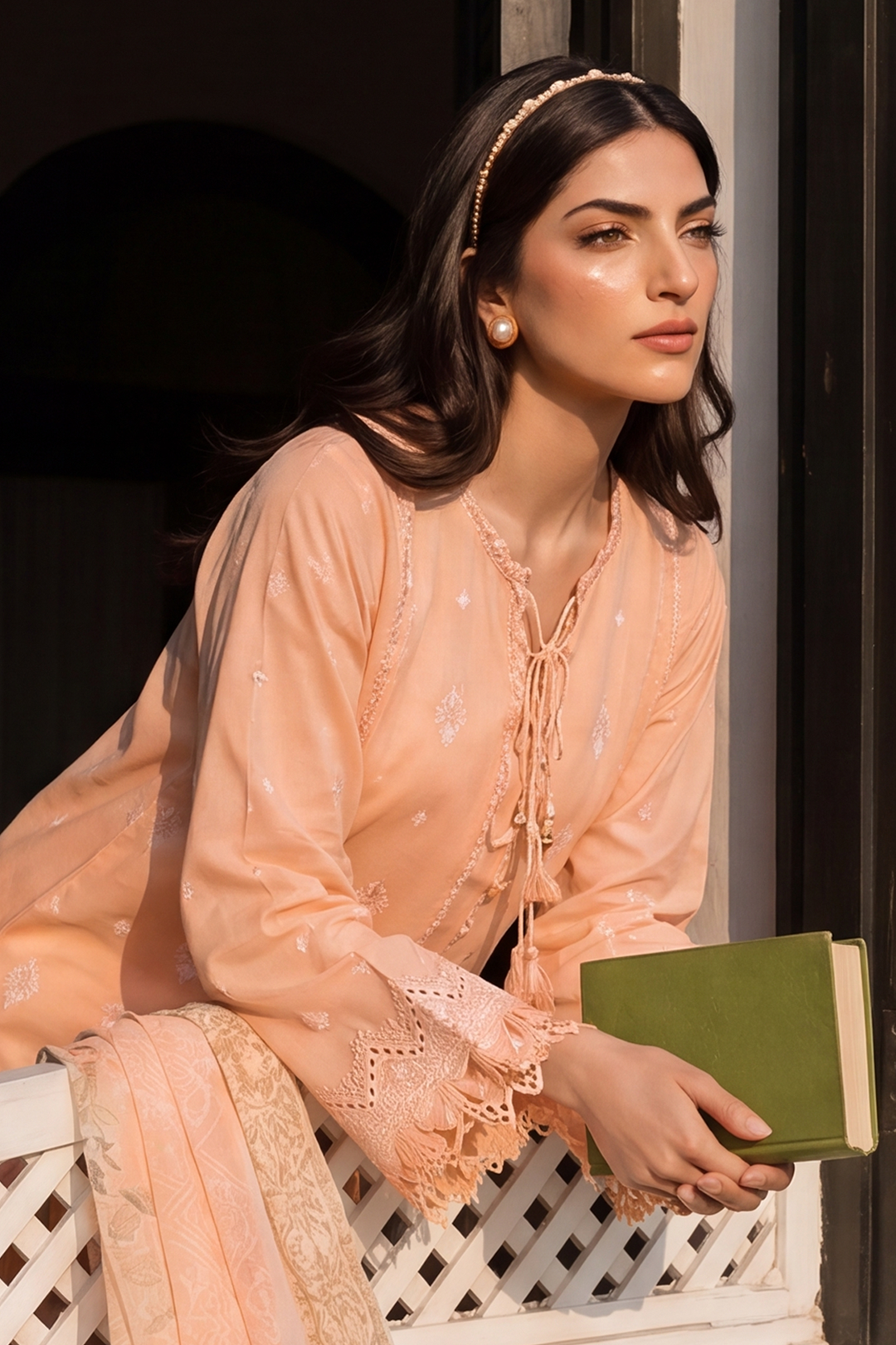 Embroidered Shirt Shalwar Dupatta - 4072