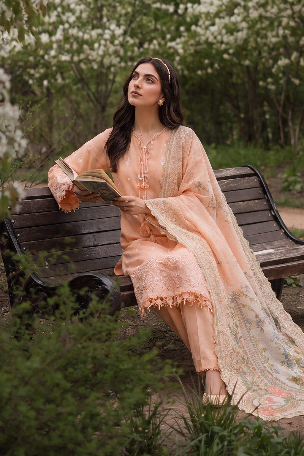 Embroidered Shirt Shalwar Dupatta - 4072