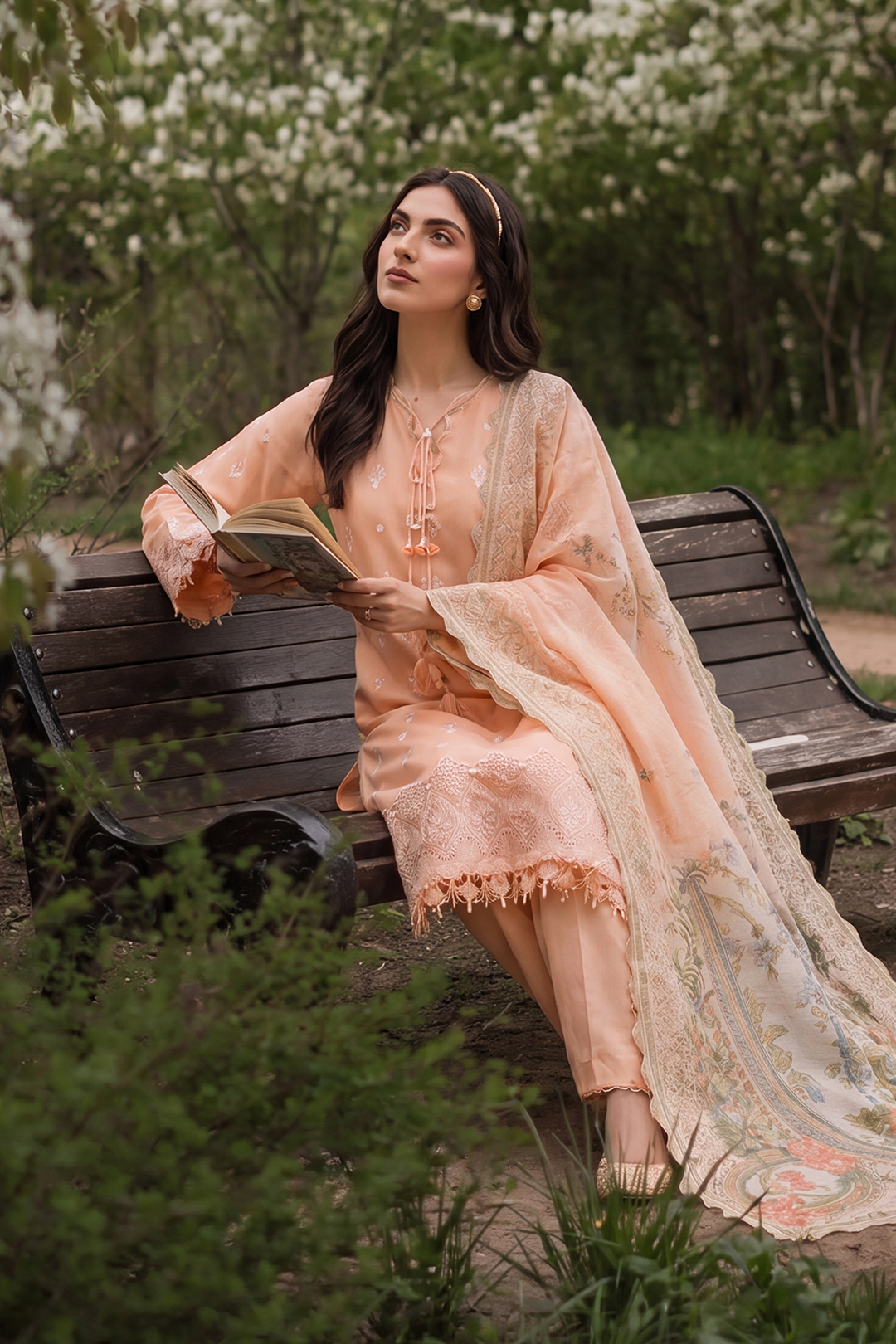 Embroidered Shirt Shalwar Dupatta - 4072