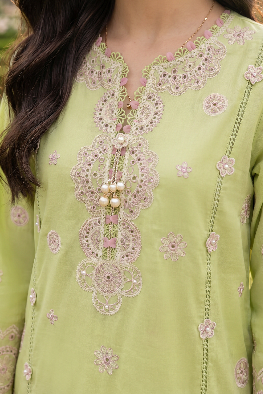 Embroidered Shirt Shalwar Dupatta - 4073