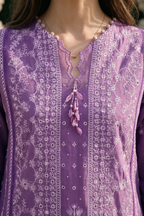 Embroidered Shirt Shalwar Dupatta - 4074