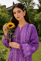 Embroidered Shirt Shalwar Dupatta - 4074