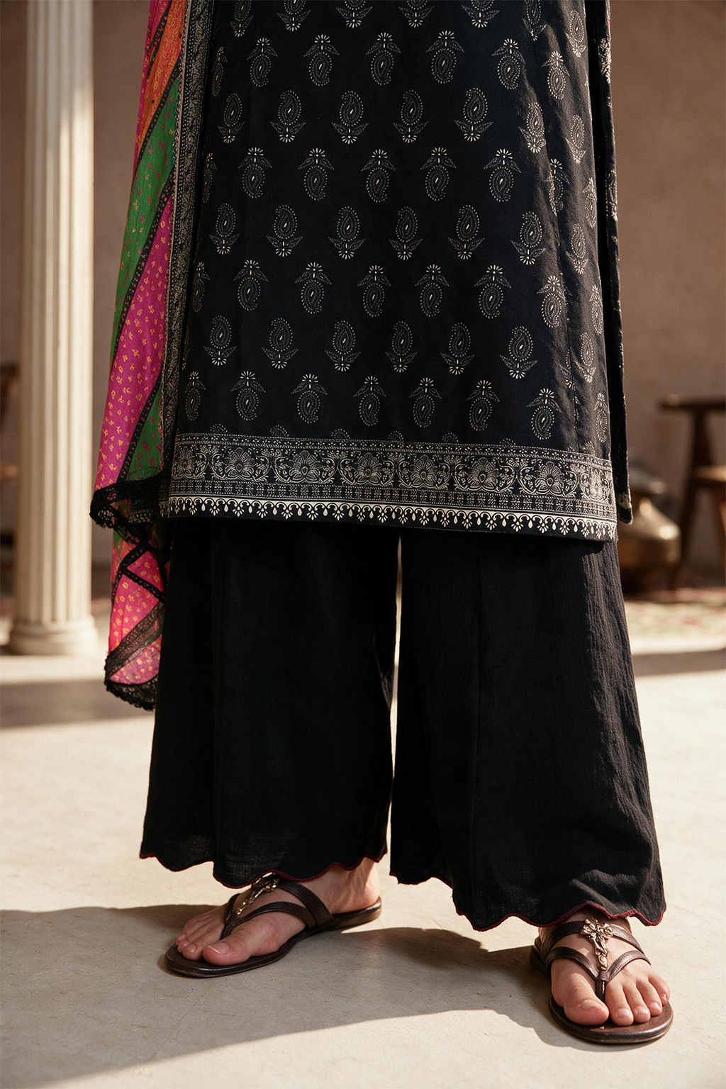Embroidered Shirt Dupatta - 0014
