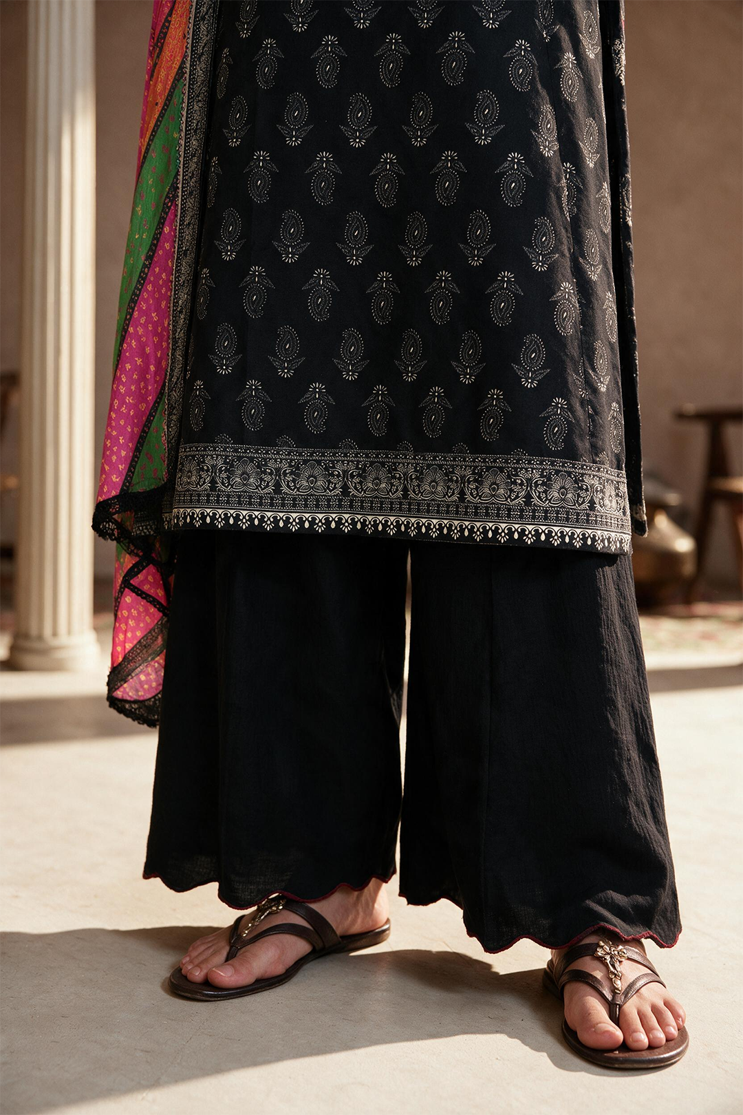 Embroidered Shirt Dupatta - 0014