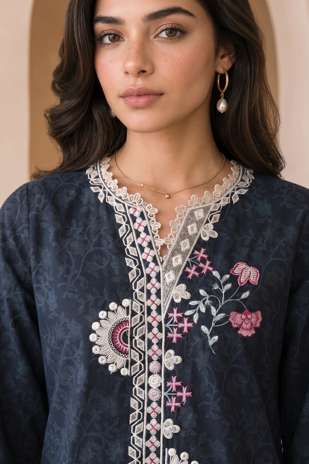 Embroidered Shirt Shalwar - 0015