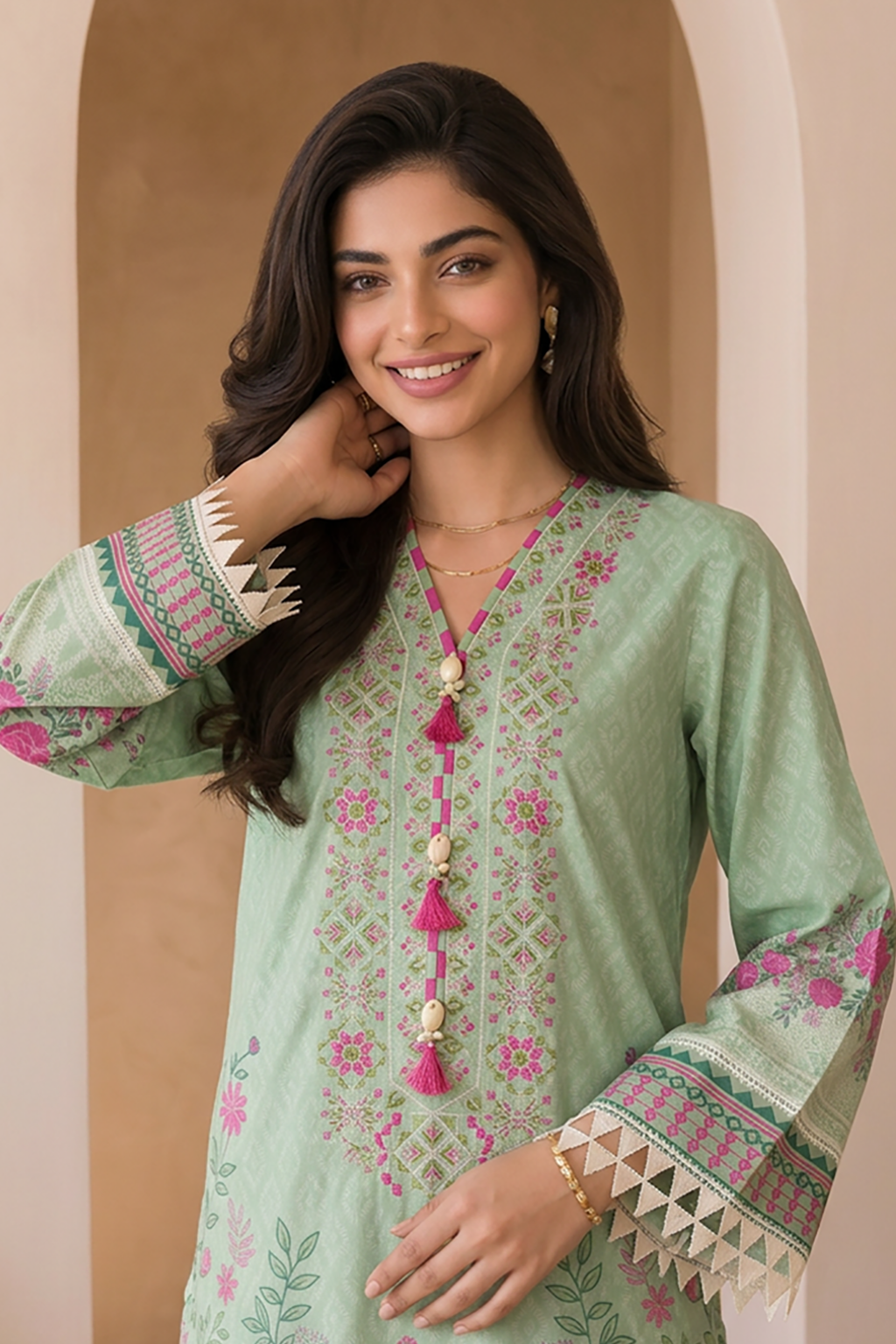 Embroidered Shirt Shalwar - 0016