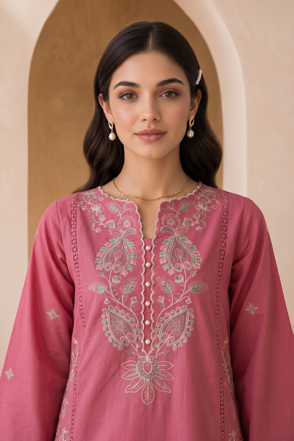 Embroidered Shirt Shalwar - 0017
