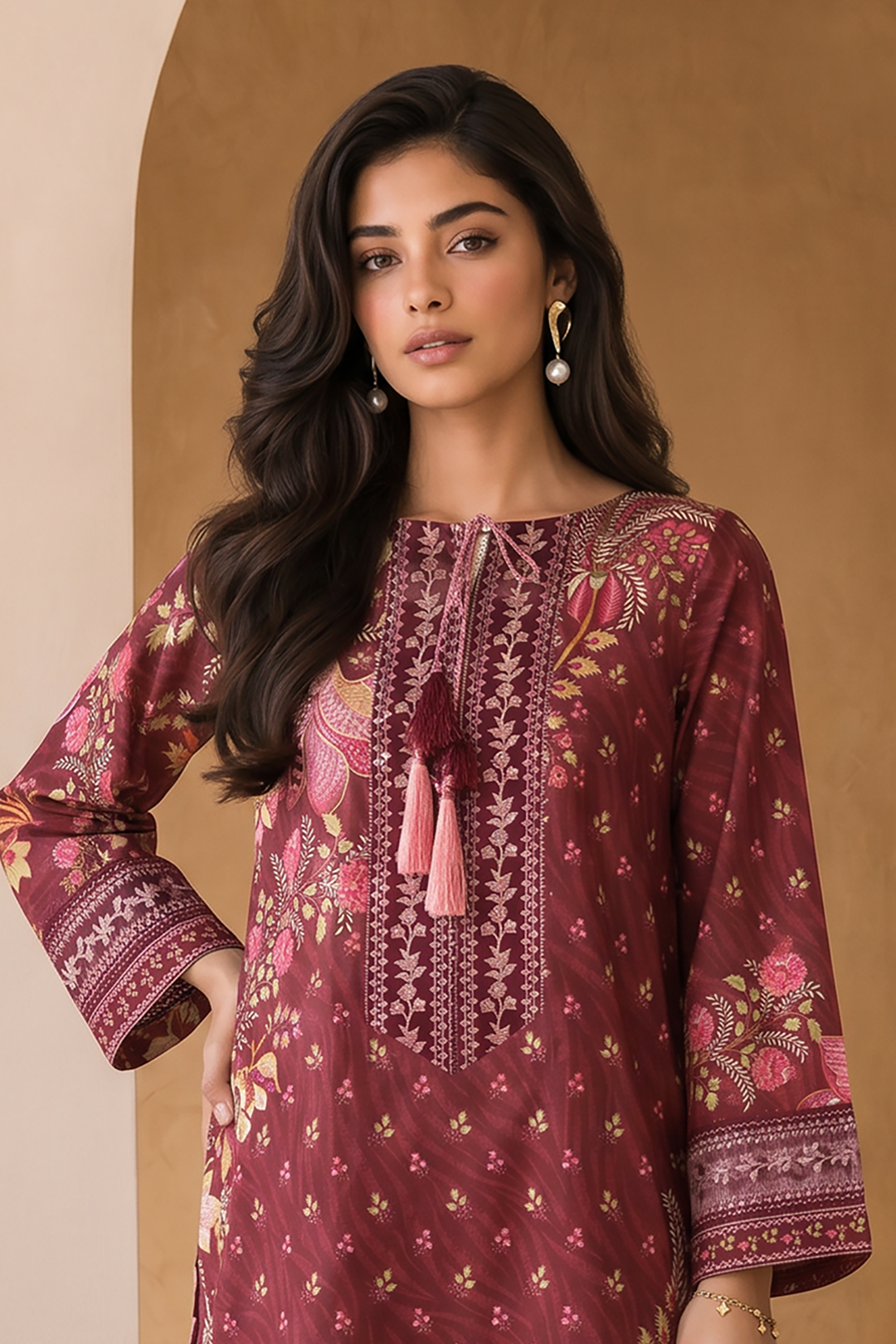 Embroidered Shirt Shalwar - 0018