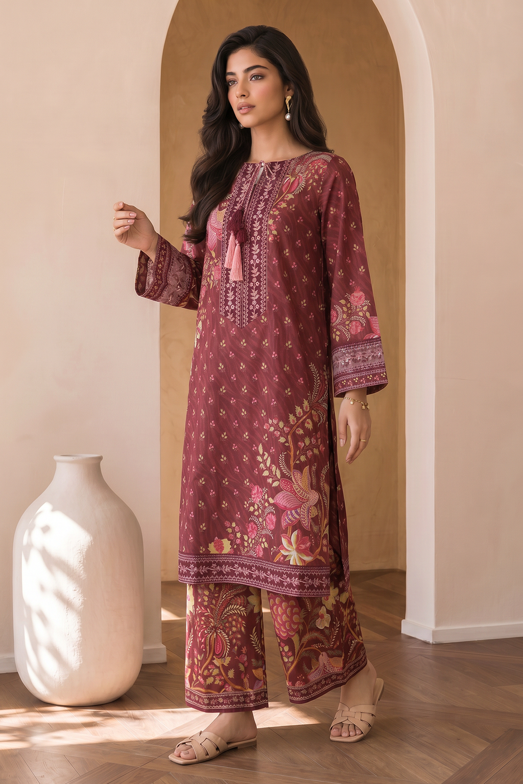Embroidered Shirt Shalwar - 0018