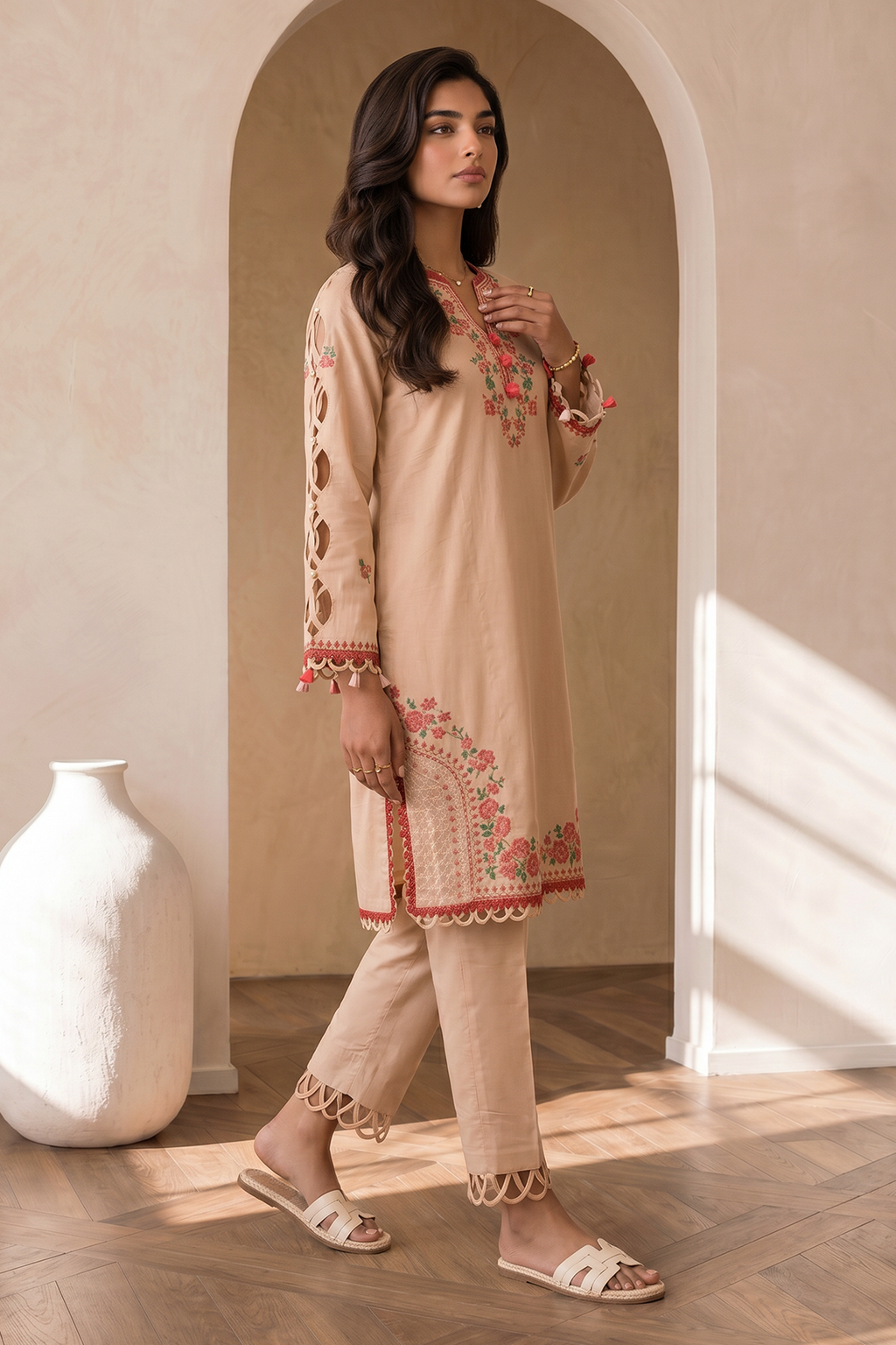 Embroidered Shirt Shalwar - 0019