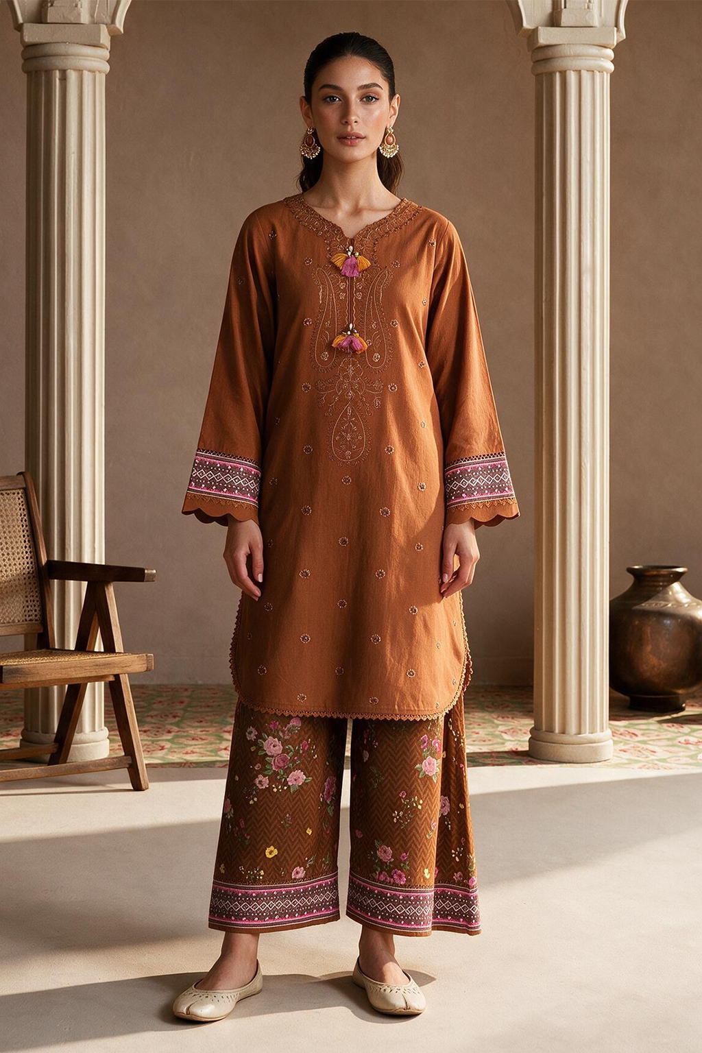 Embroidered Shirt Shalwar - 0020