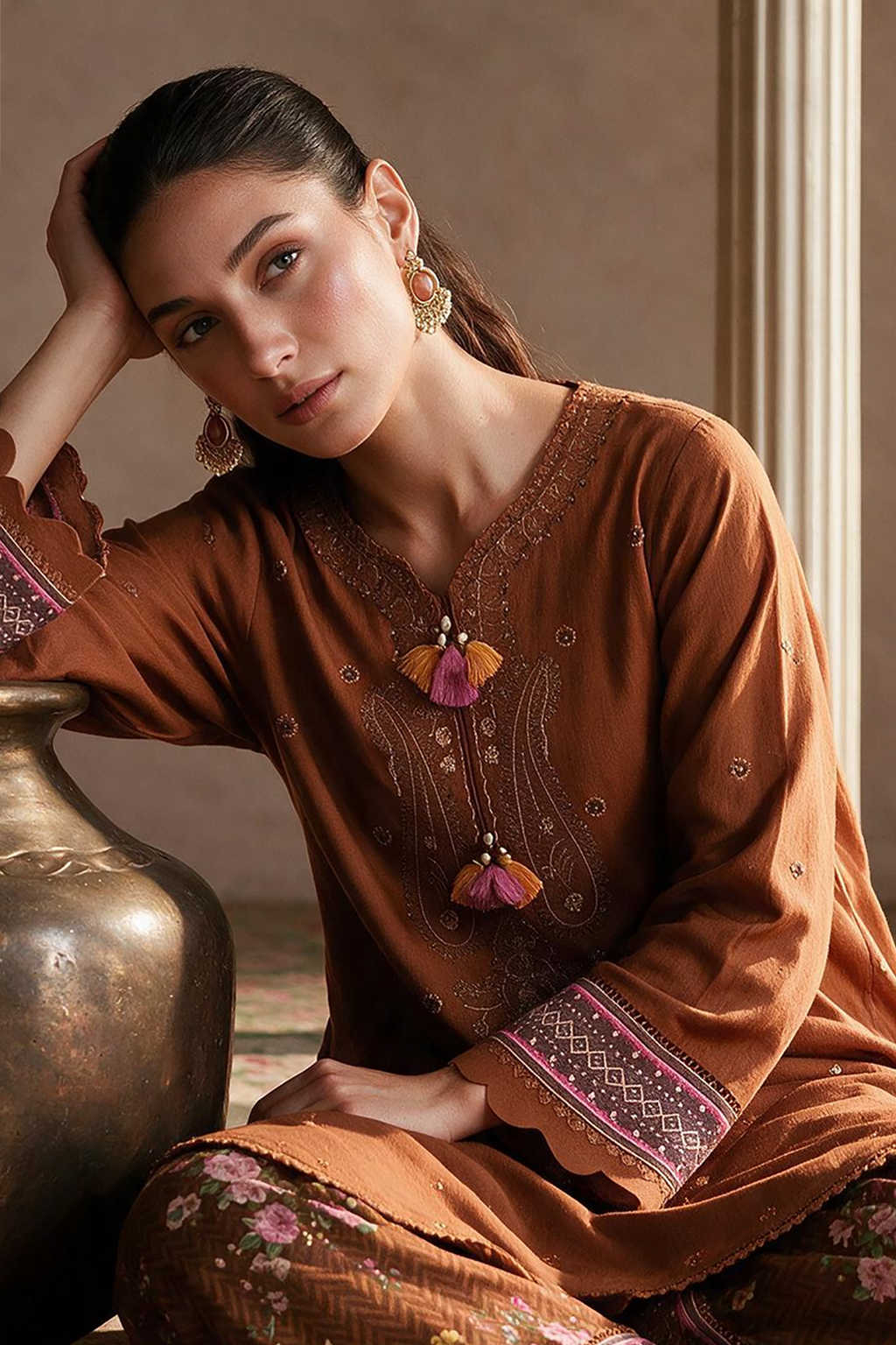 Embroidered Shirt Shalwar - 0020