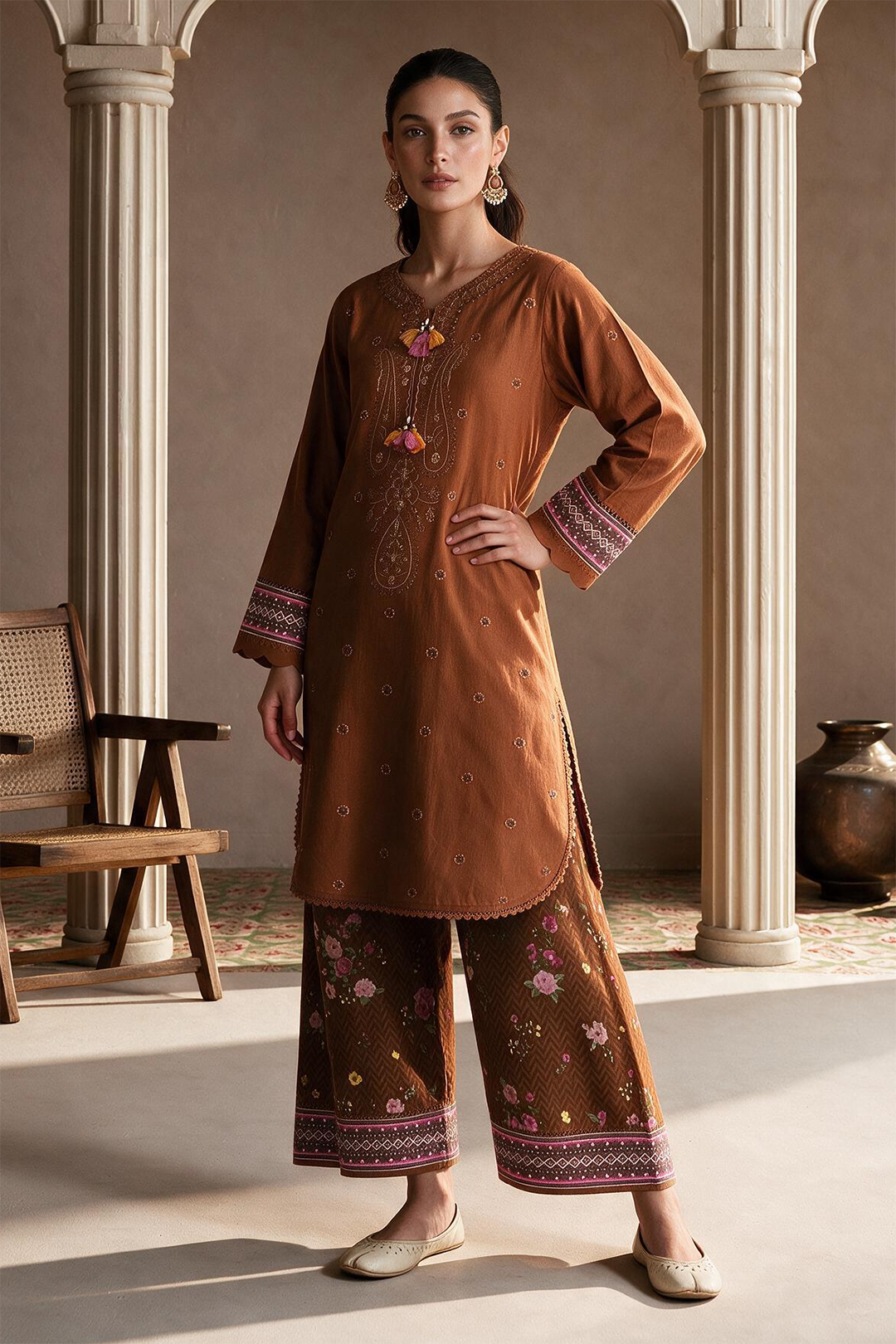 Embroidered Shirt Shalwar - 0020