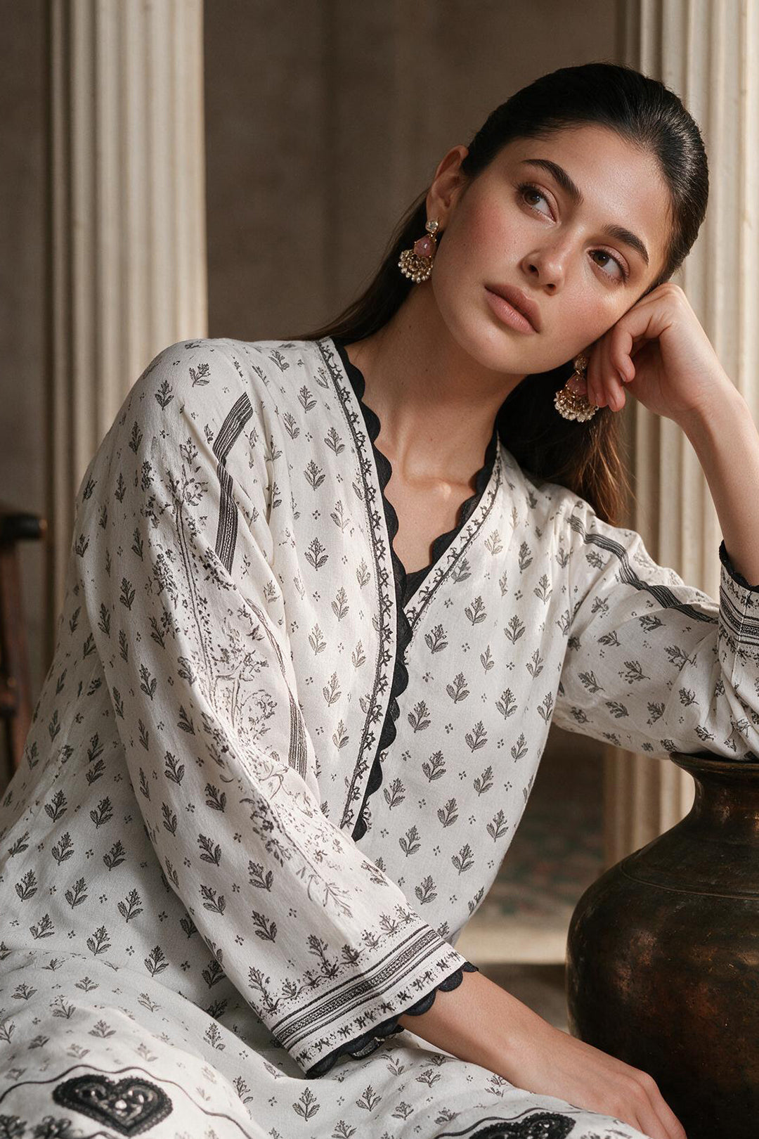 Embroidered Shirt Shalwar - 0022
