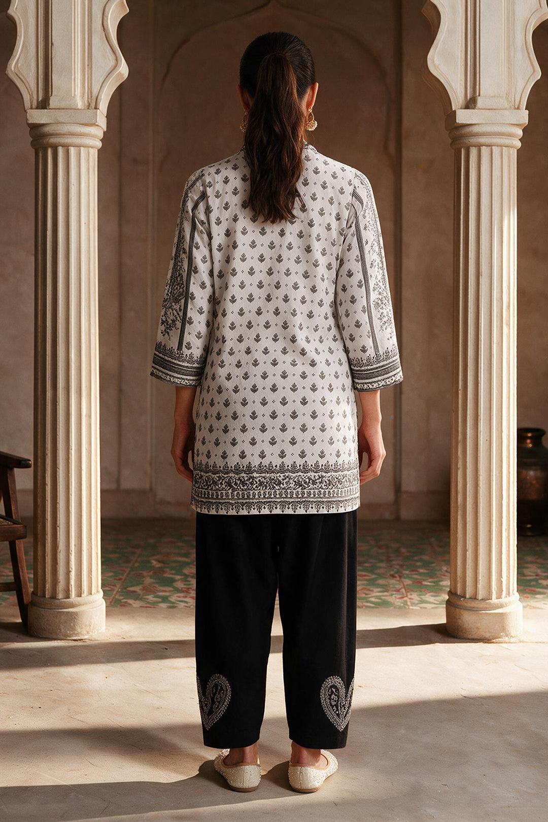Embroidered Shirt Shalwar - 0022