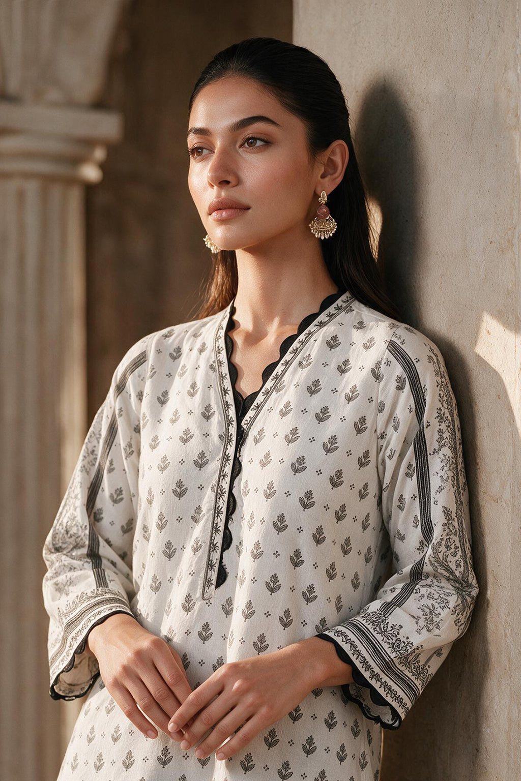 Embroidered Shirt Shalwar - 0022