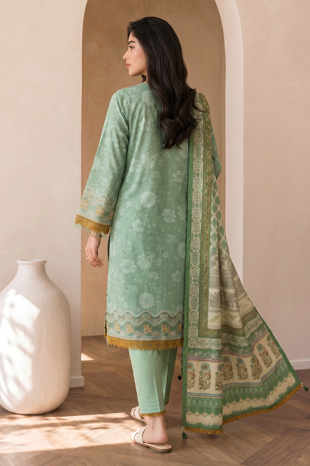 Embroidered Shirt Shalwar Dupatta - 0053