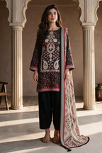 Embroidered Shirt Shalwar Dupatta - 0054