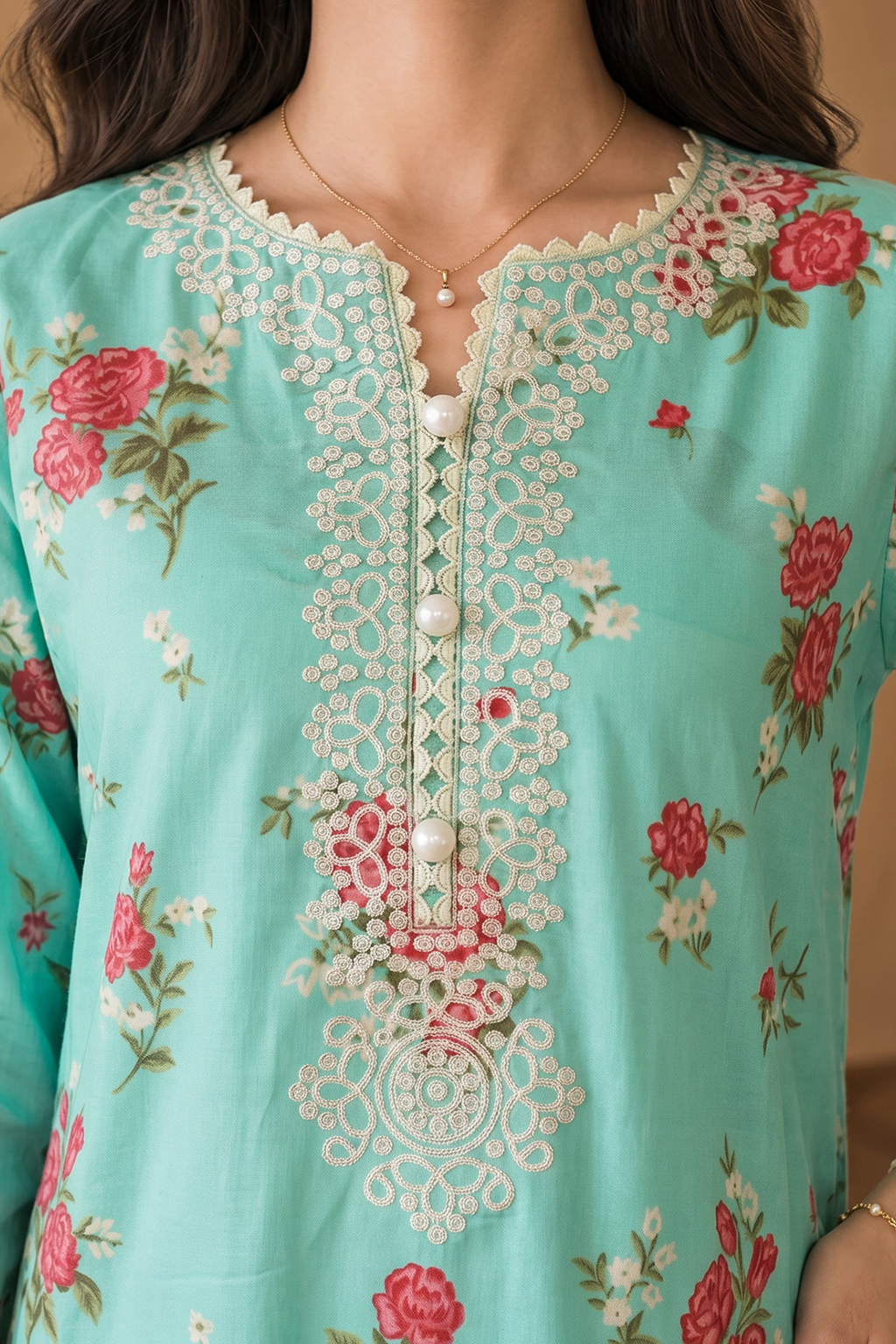 Embroidered Shirt Shalwar Dupatta - 0057