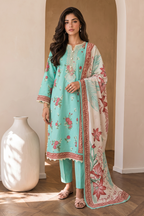 Embroidered Shirt Shalwar Dupatta - 0057