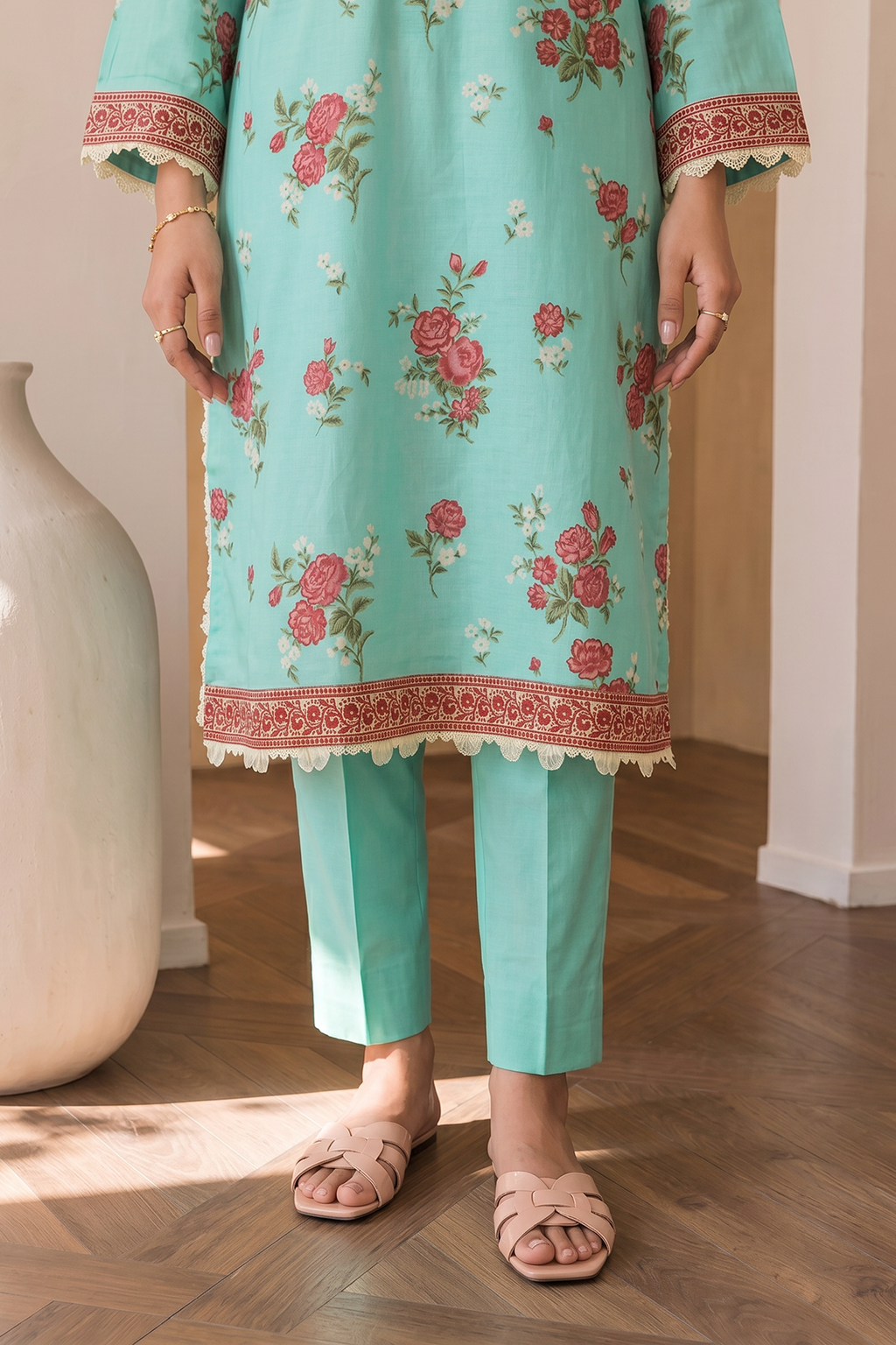 Embroidered Shirt Shalwar Dupatta - 0057