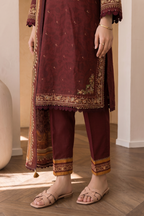 Embroidered Shirt Shalwar Dupatta - 0058