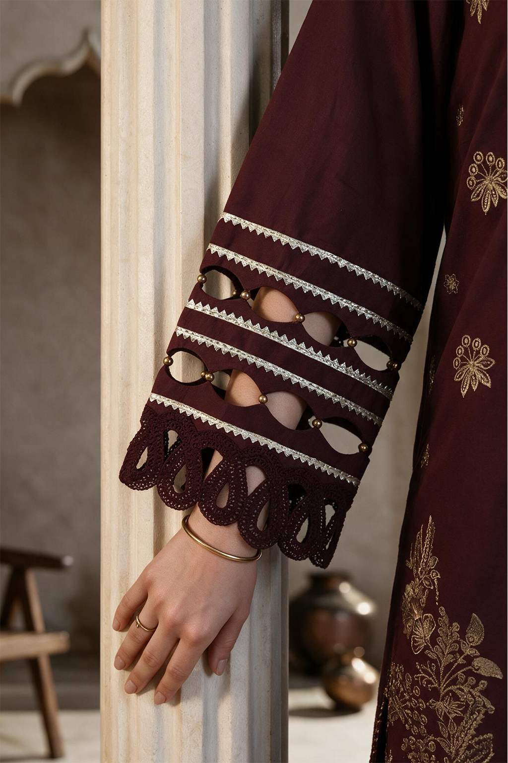 Embroidered Shirt Shalwar Dupatta - 0060