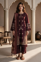 Embroidered Shirt Shalwar Dupatta - 0060