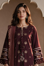 Embroidered Shirt Shalwar Dupatta - 0060