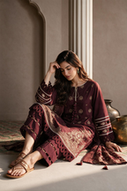 Embroidered Shirt Shalwar Dupatta - 0060