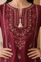 Embroidered Shirt Shalwar Dupatta - 0061