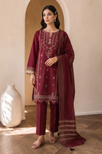 Embroidered Shirt Shalwar Dupatta - 0061