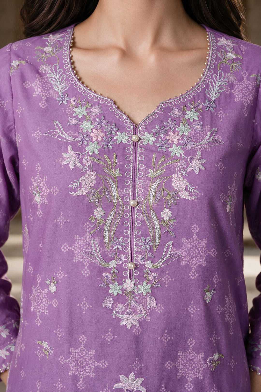 Embroidered Shirt Shalwar Dupatta - 0063