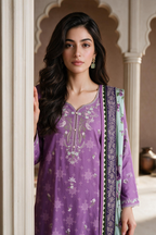 Embroidered Shirt Shalwar Dupatta - 0063