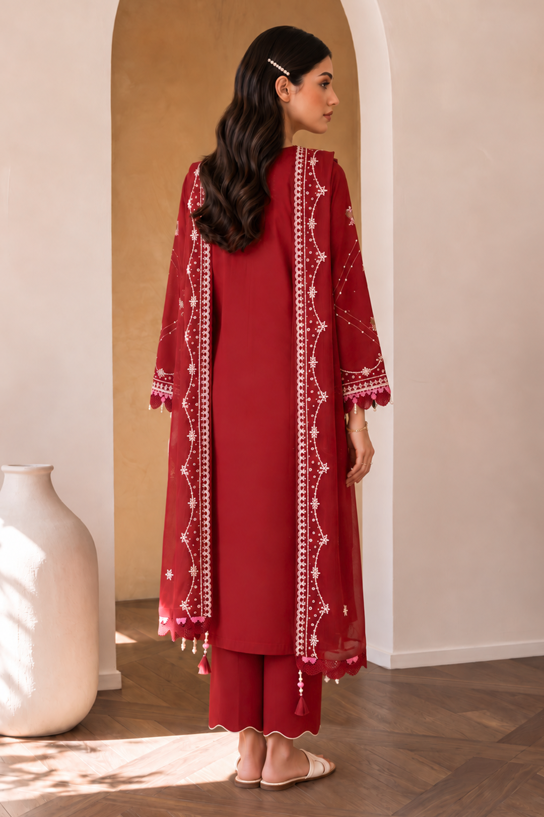 Embroidered Shirt Shalwar Dupatta - 0064