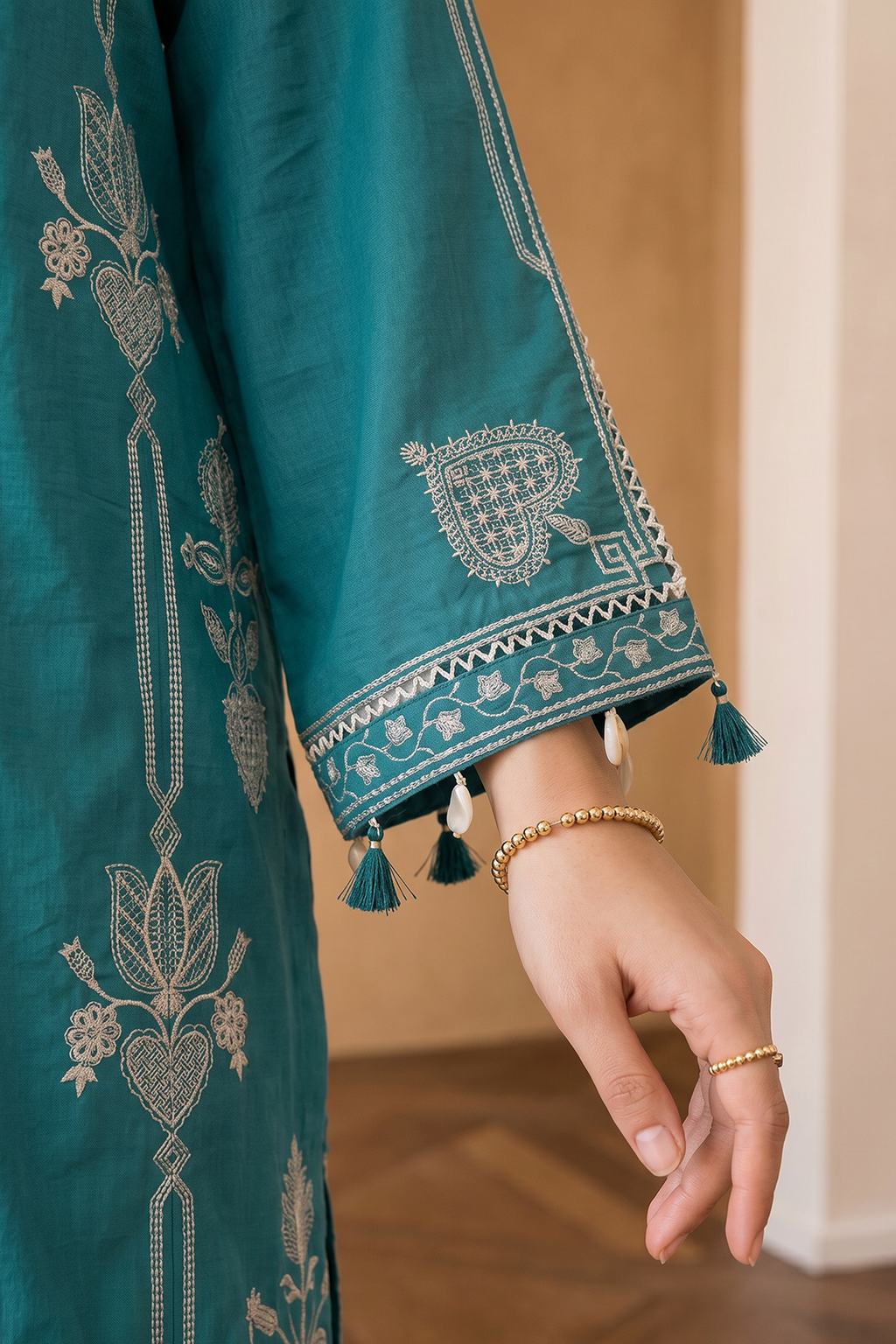 Embroidered Shirt Shalwar Dupatta - 0065