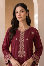 Embroidered Shirt Shalwar Dupatta - 0067