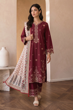 Embroidered Shirt Shalwar Dupatta - 0067
