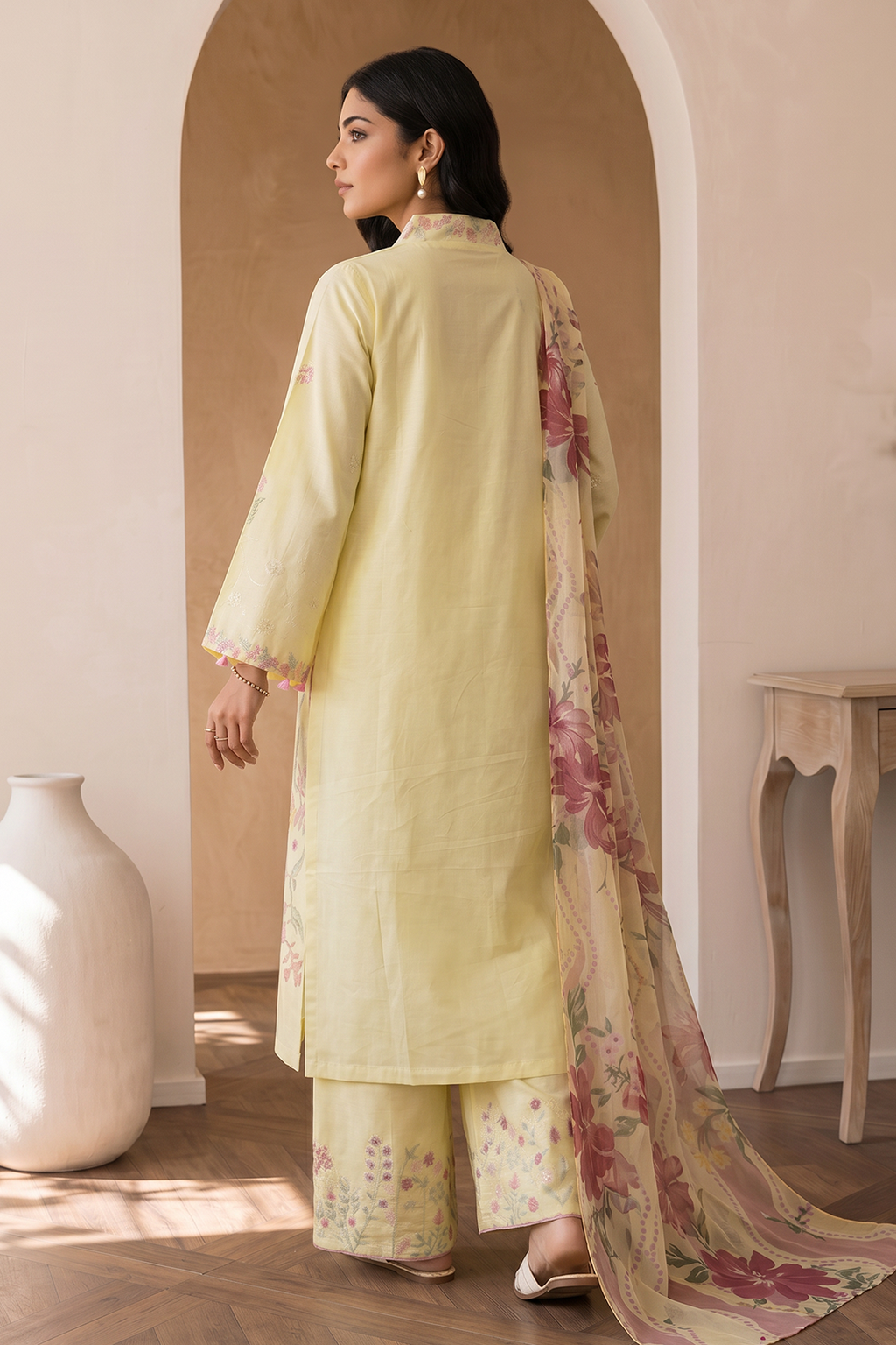 Embroidered Shirt Shalwar Dupatta - 0071