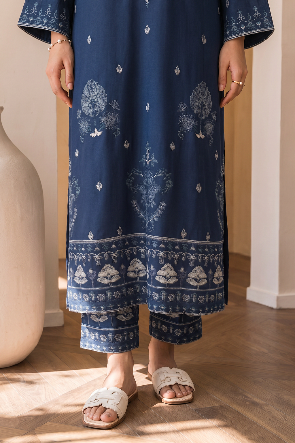 Embroidered Shirt Shalwar Dupatta - 0073