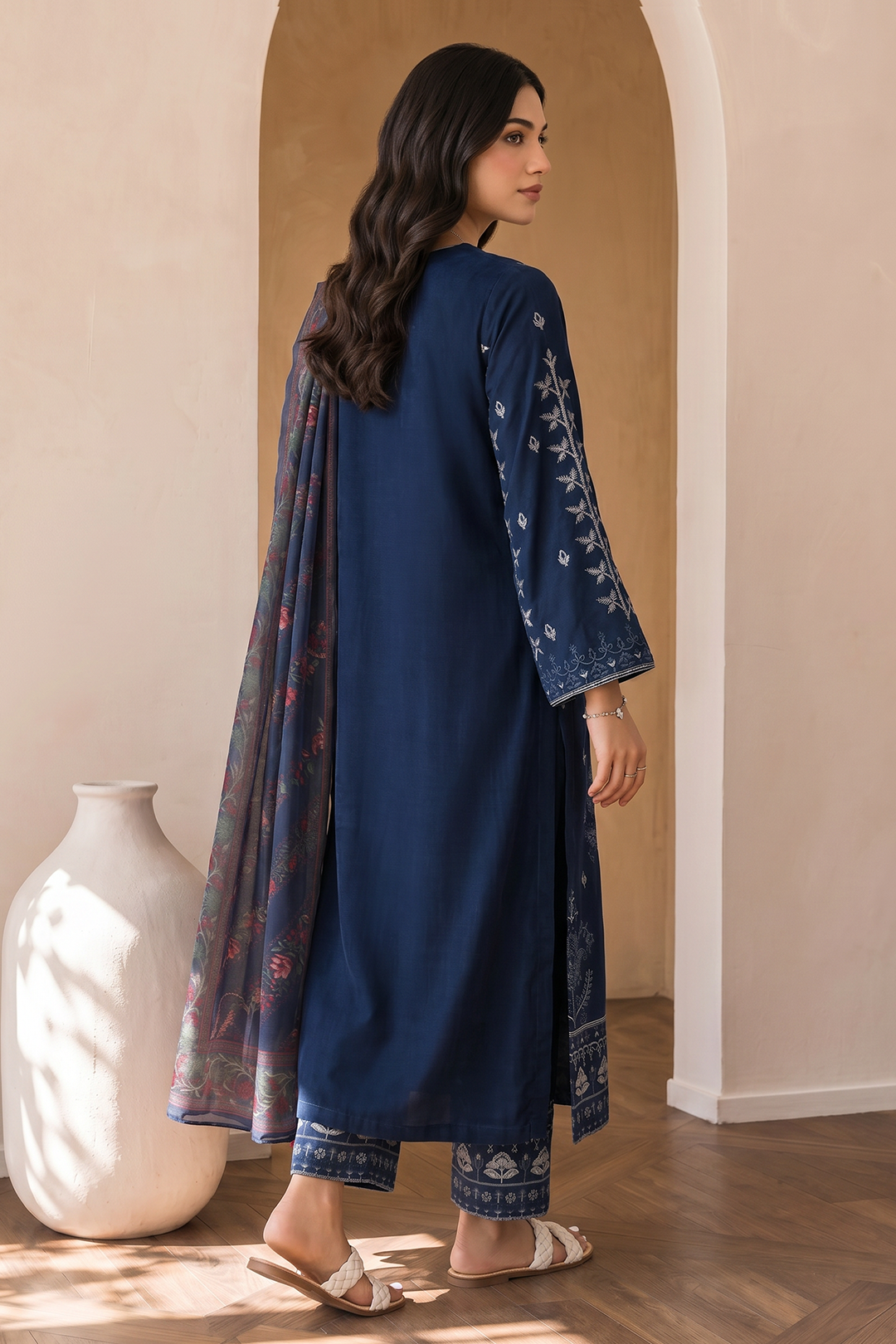 Embroidered Shirt Shalwar Dupatta - 0073